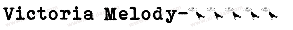 Victoria Melody字体转换